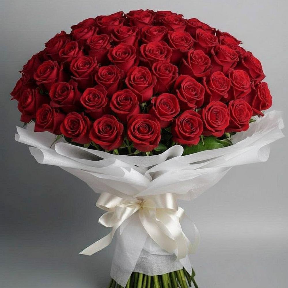 101 Красная роза Блэк Мэджик в Толбазы Букет 101 Красная роза Блэк Мэджик в Толбазы
