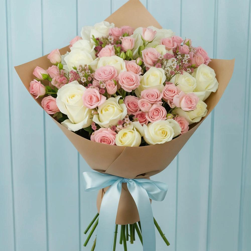 Букет романтичный подарок в Толбазы Букет цветов из: Розы в Толбазы