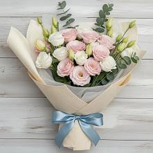 Букет цветов из:  Лизиантусы в Толбазы