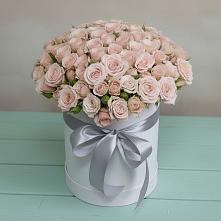 Композиция утонченная красота в Толбазы Цветочная композиция из Розы в шляпной коробке в Толбазы