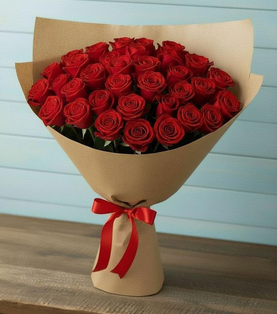 Красные розы Милано в Толбазы Букет Красные розы Милано в Толбазы