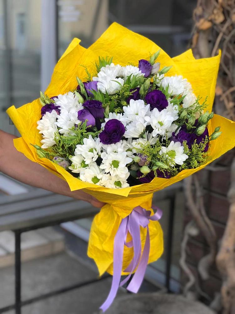 Букет облака в Толбазы Букет цветов из: Ирисы, Хризантемы и Ромашки в Толбазы