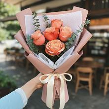 Букет персиковый аромат в Толбазы Букет цветов из:  Розы в Толбазы