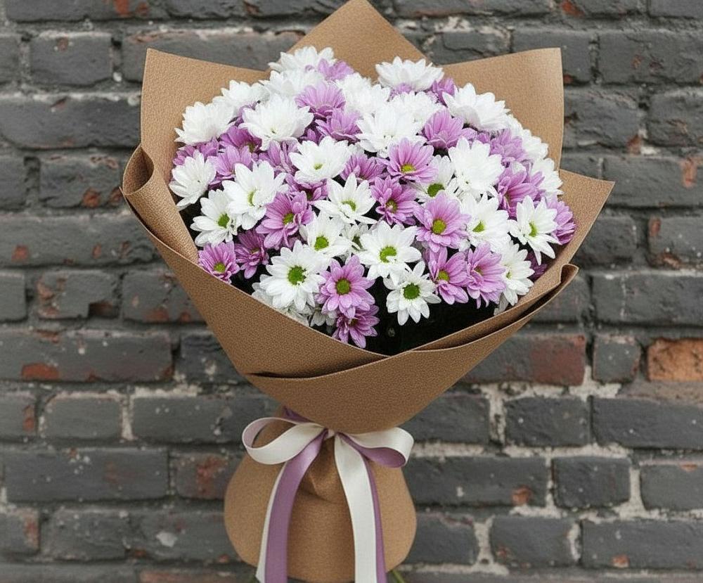 Букет грани совершенства в Толбазы Букет цветов из: Хризантемы в Толбазы