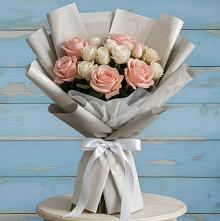 Букет Нежное облако в Толбазы Букет цветов из:  Розы в Толбазы