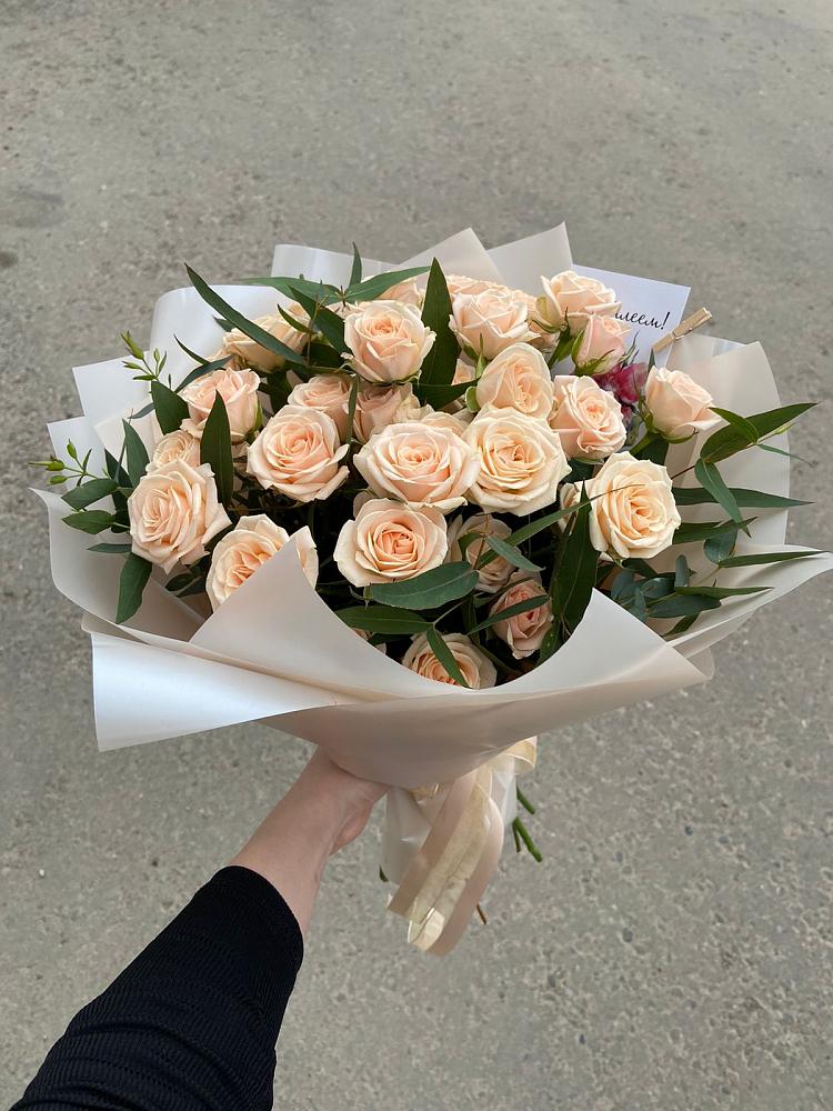 Букет Кремовые розы Латте в Толбазы