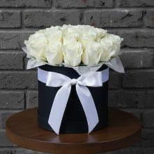 Композиция воздушная нежность в Толбазы Цветочная композиция из Розы в шляпной коробке в Толбазы